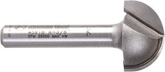 Amana Tool - 3/4" Cut Diam, 7/16" Length of Cut, 2 Flute Core Box Edge Profile Router Bit - Carbide-Tipped, 1/4" Shank Diam, 1-3/4" OAL, Uncoated - Americas Industrial Supply