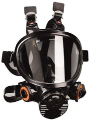 3M - Series 7800S, Size M Full Face Respirator - 6-Point Suspension, Bayonet & DIN Connection - Americas Industrial Supply