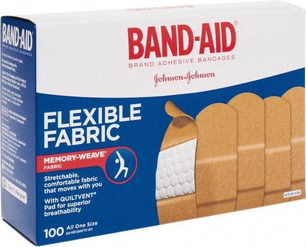 Johnson & Johnson - 3" Long x 1" Wide, General Purpose Self-Adhesive Bandage - Woven Fabric Bandage - Americas Industrial Supply