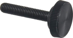 Made in USA - #10-32 Knurled Shoulder Steel Thumb Screw - 1" OAL, 5/8" Head Diam - Americas Industrial Supply