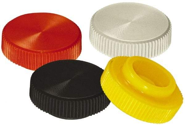 Made in USA - Knurled Plastic Thumb Screw - 1/2" OAL, 1/2" Head Diam x 7/32" Head Height - Americas Industrial Supply