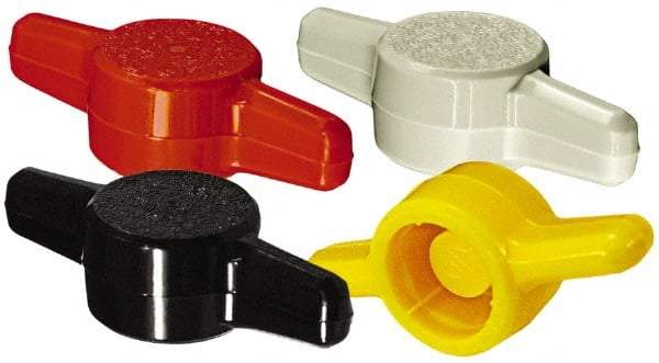 Made in USA - Tee Plastic Thumb Screw - 1-3/4" OAL, 1-3/4" Head Diam x 15/32" Head Height - Americas Industrial Supply