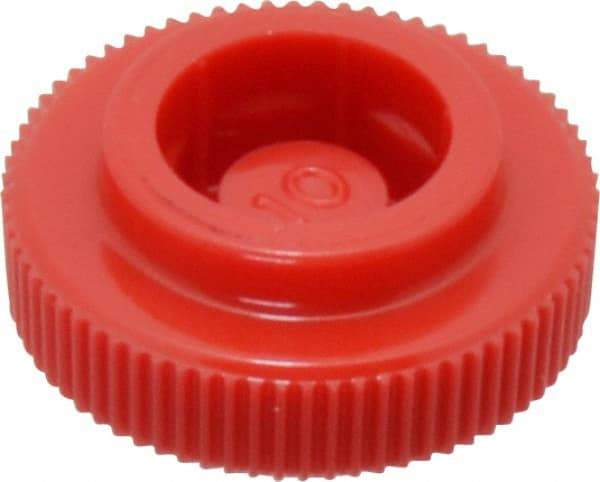 Made in USA - Knurled Plastic Thumb Screw - 5/8" OAL, 5/8" Head Diam x 7/32" Head Height - Americas Industrial Supply