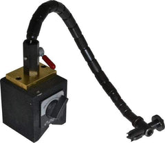 Flexbar - 150 Lb Magnetic Force, Indicator Positioner & Holder with Base - Flexible Arm, Rectangular Base, 3-1/8" Base Height, 2-3/4" Base Length, 2-3/4" Base Width - Americas Industrial Supply