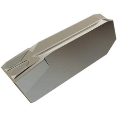 Iscar - 34GIM Grade IC20, 3mm Cutting Width Carbide Grooving Insert - Left Hand, 0.25mm Corner Radius, Uncoated - Americas Industrial Supply