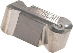 Iscar - 500250GIPA Grade IC20, 5mm Cutting Width Carbide Grooving Insert - 2.5mm Max Depth of Cut, Neutral, 2.5mm Corner Radius, Uncoated - Americas Industrial Supply