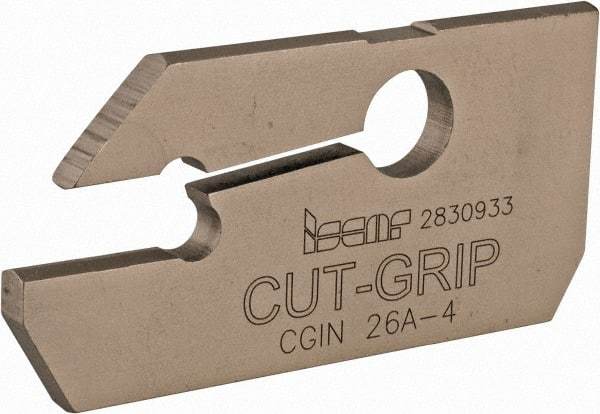 Iscar - 3.6 to 4.5mm Groove Width, 19.5mm Max Depth of Cut, Neutral Cut, CGIN Indexable Grooving Blade - GIFI-E, GIMIY, GINI-E, GIPI, GIPI (Full Radius), GIPI-E, GIPI-E (Full Radius) Insert Style, Series Cut Grip - Americas Industrial Supply