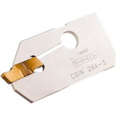 Iscar - 4.4 to 6.4mm Groove Width, 19.5mm Max Depth of Cut, Neutral Cut, CGIN Indexable Grooving Blade - GIFI, GIFI-E, GIFI-E (Full Radius), GINI-E, GIPI, GIPI (Full Radius), GIPI-E, TIPI-MT Insert Style, Series Cut Grip - Americas Industrial Supply