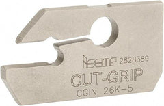 Iscar - 4.4 to 6.4mm Groove Width, 15mm Max Depth of Cut, Neutral Cut, CGIN Indexable Grooving Blade - GIFI, GIFI-E, GIFI-E (Full Radius), GINI-E, GIPI, GIPI (Full Radius), GIPI-E, TIPI-MT Insert Style, Series Cut Grip - Americas Industrial Supply