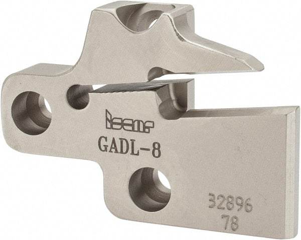 Iscar - 6.6 to 8.3mm Groove Width, 25.5mm Max Depth of Cut, Left Hand Cut, GAD Indexable Grooving Blade - GDM.., GIA-K, GIF-E, GIPA 8.. Insert Style, Series Cut Grip - Americas Industrial Supply