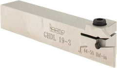 Iscar - GHD, External, Left Hand, 0.36" Max Depth of Cut, 0.11 to 0.157" Groove Width, Indexable Grooving Tool Holder - GI.. Insert Compatibility, 3/4" Shank Height, 3/4" Shank Width, 4-1/2" OAL - Americas Industrial Supply