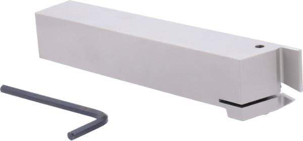 Iscar - GHD, External, Left Hand, 0.36" Max Depth of Cut, 0.11 to 0.157" Groove Width, Indexable Grooving Tool Holder - GI.. Insert Compatibility, 1" Shank Height, 1" Shank Width, 6" OAL - Americas Industrial Supply
