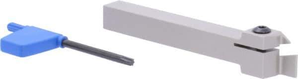 Iscar - GHD, External, Right Hand, 0.32" Max Depth of Cut, 0.016 to 1/8" Groove Width, Indexable Grooving Tool Holder - GI.. Insert Compatibility, 1/2" Shank Height, 1/2" Shank Width, 4-1/2" OAL - Americas Industrial Supply