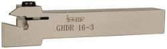 Iscar - Right Hand Cut, GI.., GPV.., TIP.. Insert, Indexable Cutoff Toolholder - 9mm Max Depth of Cut, 16mm Shank Width, 16mm Shank Height, 110mm OAL - Americas Industrial Supply