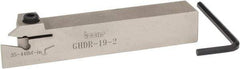 Iscar - External Thread, 0.33" Max Depth of Cut, 0.016" Min Groove Width, 4-1/2" OAL, Right Hand Indexable Grooving Cutoff Toolholder - 3/4" Shank Height x 3/4" Shank Width, GI.., GPV.., TIP.. Insert Style, GHD Toolholder Style, Series Cut Grip - Americas Industrial Supply