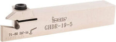 Iscar - GHD, External, Right Hand, 1/2" Max Depth of Cut, 0.197 to 1/4" Groove Width, Indexable Grooving Tool Holder - GI.. Insert Compatibility, 3/4" Shank Height, 3/4" Shank Width, 4-1/2" OAL - Americas Industrial Supply