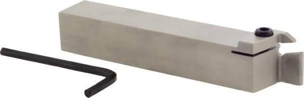 Iscar - GHD, External, Right Hand, 1/2" Max Depth of Cut, 0.197 to 1/4" Groove Width, Indexable Grooving Tool Holder - GI.. Insert Compatibility, 1" Shank Height, 1" Shank Width, 6" OAL - Americas Industrial Supply