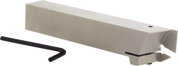 Iscar - External Thread, 0.67" Max Depth of Cut, 0.016" Min Groove Width, 6" OAL, Left Hand Indexable Grooving Cutoff Toolholder - 1" Shank Height x 1" Shank Width, GI.. Insert Style, GHG Toolholder Style, Series Cut Grip - Americas Industrial Supply
