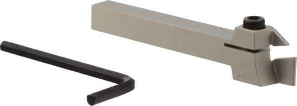 Iscar - External Thread, 1/2" Max Depth of Cut, 0.118" Min Groove Width, 4-1/2" OAL, Right Hand Indexable Grooving Cutoff Toolholder - 1/2" Shank Height x 1/2" Shank Width, GI.. Insert Style, GHG Toolholder Style, Series Cut Grip - Americas Industrial Supply