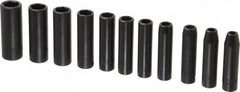Proto - 11 Piece 3/8" Drive Deep Well Impact Socket Set - 6 Points, 7mm to 17mm Range, Metric Measurement Standard - Americas Industrial Supply