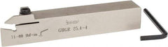 Iscar - GHG, External, Right Hand, .79" Max Depth of Cut, 0.15 to 0.19" Groove Width, Indexable Grooving Tool Holder - GI..,TIP.. Insert Compatibility, 1" Shank Height, 1" Shank Width, 6" OAL - Americas Industrial Supply