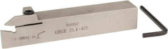 Iscar - GHG, External, Right Hand, 2" Max Depth of Cut, 0.185 to 1/4" Groove Width, Indexable Grooving Tool Holder - GI..,TIP.. Insert Compatibility, 1" Shank Height, 1" Shank Width, 6" OAL - Americas Industrial Supply