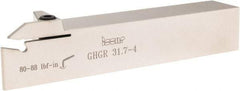 Iscar - External Thread, 1" Max Depth of Cut, 0.15" Min Groove Width, 7" OAL, Right Hand Indexable Grooving Cutoff Toolholder - 1-1/4" Shank Height x 1-1/4" Shank Width, GI.. Insert Style, GHG Toolholder Style, Series Cut Grip - Americas Industrial Supply