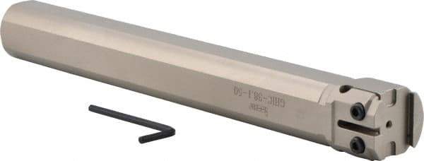 Iscar - GHIC, Internal, Neutral, 0.77" Max Depth of Cut, 0.11 to 1/4" Groove Width, Indexable Grooving Tool Holder - GI.., TIPI Insert Compatibility, 1.42" Shank Height, 1-1/2" Shank Width, 12" OAL - Americas Industrial Supply