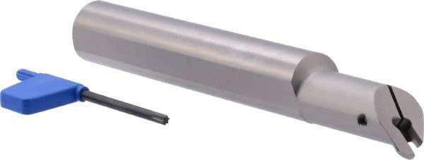 Iscar - 1" Min Bore Diam, 7" OAL, 1" Shank Diam, GHIU Indexable Boring Bar - 1.95" Max Bore Depth, GIPI Insert - Americas Industrial Supply