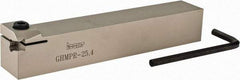 Iscar - GHMP, External, Right Hand, 0.189" Max Depth of Cut, 1/4" Max Groove Width, Indexable Grooving Tool Holder - GI.., GPV, TIP Insert Compatibility, 1" Shank Height, 1" Shank Width, 6" OAL - Americas Industrial Supply