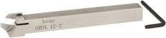 Iscar - GHS, External, Left Hand, 0.98" Max Depth of Cut, 2.2 to 3.15mm Groove Width, Indexable Grooving Tool Holder - GIG, GIM, GIP, TIP Insert Compatibility, 12mm Shank Height, 12mm Shank Width, 120mm OAL - Americas Industrial Supply