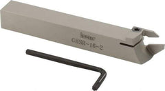 Iscar - GHS, Right Hand Cut, 1.26" Max Workpc Diam, GIG, GIM, GIP, TIP Insert, Indexable Cutoff Toolholder - 1.26 Max Depth of Cut, 16mm Shank Width, 16mm Shank Height, 120mm OAL - Americas Industrial Supply