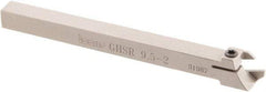 Iscar - GHS, External, Right Hand, 0.395" Max Depth of Cut, 0.087 to 1/8" Groove Width, Indexable Grooving Tool Holder - GIG, GIM, GIP, TIP Insert Compatibility, 3/8" Shank Height, 3/8" Shank Width, 4.72" OAL - Americas Industrial Supply