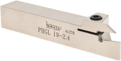 Iscar - PHG, External, Left Hand, 0.67" Max Depth of Cut, 3/32 to 1/8" Groove Width, Indexable Grooving Tool Holder - GDMW 2.4 Insert Compatibility, 3/4" Shank Height, 3/4" Shank Width, 4-1/2" OAL - Americas Industrial Supply