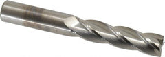 M.A. Ford - 5/8", 2-1/2" LOC, 5/8" Shank Diam, 4-5/8" OAL, 4 Flute, Solid Carbide Square End Mill - Single End, Uncoated, Spiral Flute, 30° Helix, Centercutting, Right Hand Cut, Right Hand Flute, Series 122 - Americas Industrial Supply