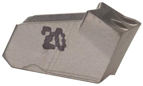 Iscar - GFL W IC20 Grade, 0.1181" Cutting Width, Carbide Cutoff Insert - 8° Left Hand Lead Angle, 0.0079" Cnr Rad, Single End - Americas Industrial Supply