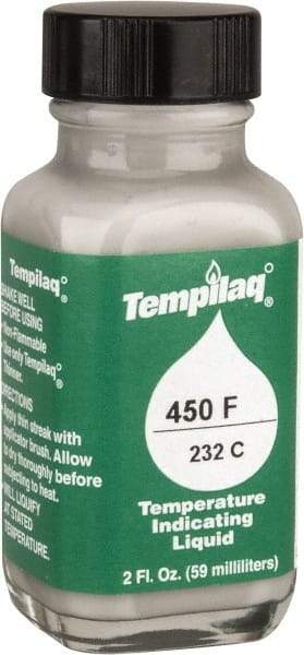 Tempil - 450°F Temp Indicating Liquid - 2 Ounce Container, 232°C - Americas Industrial Supply