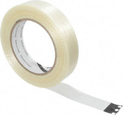 3M - 1" x 60 Yd Clear Rubber Adhesive Packaging Tape - Polypropylene Film Backing, 4 mil Thick, 100 Lb Tensile Strength, Series 8934 - Americas Industrial Supply