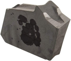 Iscar - GFR IC20 Grade, 0.063" Cutting Width, Carbide Cutoff Insert - 15° Right Hand Lead Angle, 0.0063" Cnr Rad, Single End - Americas Industrial Supply