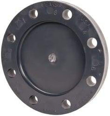 Value Collection - 6" Pipe, 11" OD, PVC Blind Pipe Flange - Schedule 80, Gray - Americas Industrial Supply