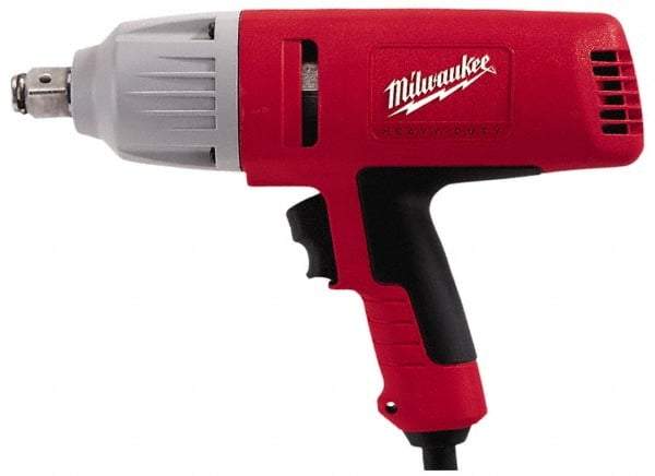 Milwaukee Tool - 3/4 Inch Drive, 380 Ft./Lbs. Torque, Pistol Grip Handle, 1,750 RPM, Impact Wrench - 7 Amps, 120 Volts - Americas Industrial Supply