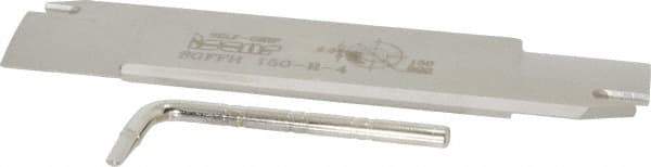 Iscar - 1.2598" Blade Height, 0.2047" Blade Width, 5.9055" OAL, Right Hand Cut, Double End Indexable Cut-Off Blade - 30mm Max Depth of Cut, SGFFH Blade, Self Grip Series - Americas Industrial Supply
