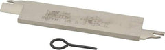 Iscar - 1.2598" Blade Height, 0.2047" Blade Width, 5.9055" OAL, Right Hand Cut, Double End Indexable Cut-Off Blade - 20mm Max Depth of Cut, SGFFH Blade, Self Grip Series - Americas Industrial Supply
