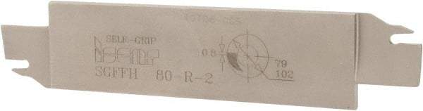 Iscar - 1.2598" Blade Height, 0.1575" Blade Width, 5.9055" OAL, Right Hand Cut, Double End Indexable Cut-Off Blade - 20mm Max Depth of Cut, SGFFH Blade - Americas Industrial Supply