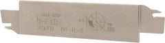 Iscar - 1.2598" Blade Height, 0.1575" Blade Width, 5.9055" OAL, Right Hand Cut, Double End Indexable Cut-Off Blade - 20mm Max Depth of Cut, SGFFH Blade - Americas Industrial Supply