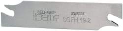 Iscar - 3/4" Blade Height, 1/16" Blade Width, 3.3858" OAL, Right Hand Cut, Double End Indexable Cut-Off Blade - SGFH Blade, Self Grip Series - Americas Industrial Supply
