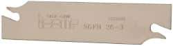 Iscar - 1.0236" Blade Height, 0.0945" Blade Width, 4.3307" OAL, Right Hand Cut, Double End Indexable Cut-Off Blade - SGFH Blade, Self Grip Series - Americas Industrial Supply