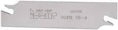 Iscar - 1.0236" Blade Height, 1/8" Blade Width, 4.3307" OAL, Right Hand Cut, Single End Indexable Cut-Off Blade - SGFH Blade, Self Grip Series - Americas Industrial Supply