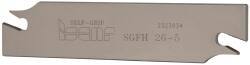 Iscar - 1.0236" Blade Height, 0.1575" Blade Width, 4.3307" OAL, Right Hand Cut, Single End Indexable Cut-Off Blade - SGFH Blade, Self Grip Series - Americas Industrial Supply