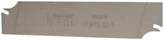 Iscar - 1.2598" Blade Height, 0.0472" Blade Width, 5.9055" OAL, Right Hand Cut, Double End Indexable Cut-Off Blade - SGFH Blade, Self Grip Series - Americas Industrial Supply